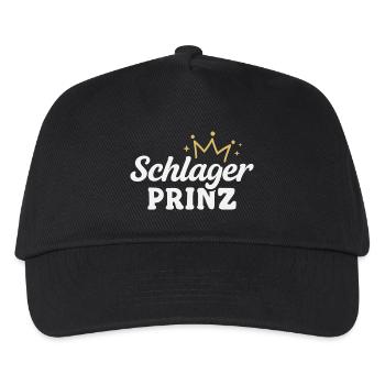 Schlager Prinz Schlagerparty - Kinder Basecap - Schwarz - Vorne