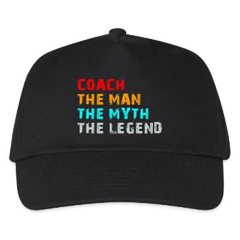 Coach L’Homme Le Mythe La Légende Drôle Cadeau - Casquette de baseball Enfant - noir - Devant