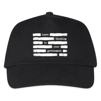 Laissez la réflexion à votre gouvernement – regierungsf - Casquette de baseball Enfant - noir - Devant