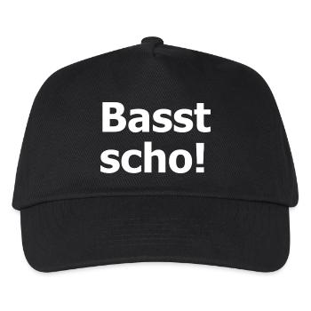 Basst Scho - Casquette de baseball Enfant - noir - Devant