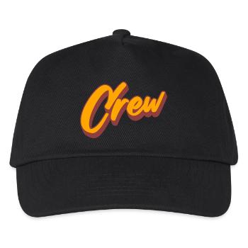 Crew - Kinder Basecap - Schwarz - Vorne