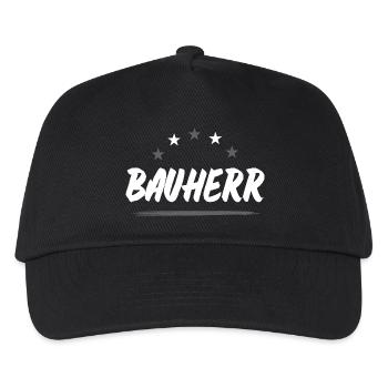 Bauherr Haus Bau - Kinder Basecap - Schwarz - Vorne
