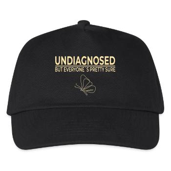 Non diagnostiqué mais tout le monde en est assez sûr - Casquette de baseball Enfant - noir - Devant