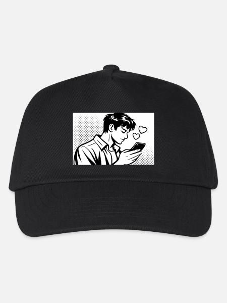 man in love - Kinder Basecap - Schwarz