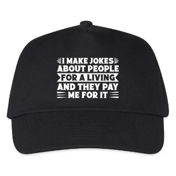 Circus Graphic I Make Jokes & They Pay Circus Gift - Kids’ Baseball Cap - black - Front