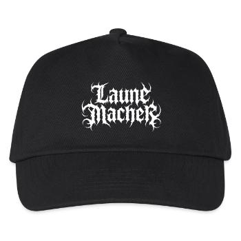 Laune Macher White Label - Kinder Basecap - Schwarz - Vorne