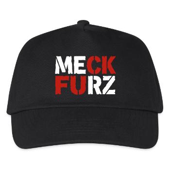Meck Furz | Merz - nicht mein Kanzler - Kinder Basecap - Schwarz - Vorne