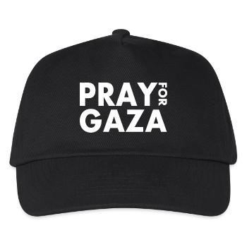 Pray for gaza - Kinder Basecap - Schwarz - Vorne