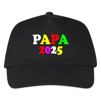 Papa 2025 - Kids’ Baseball Cap - black - Front