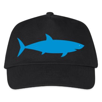 shark - Kids’ Baseball Cap - black - Front