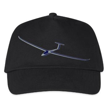 segelflugzeug - Kinder Basecap - Schwarz - Vorne