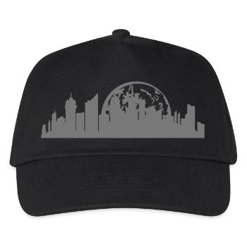 grossstadt stadt city metropole silhouette hauptst - Kinder Basecap - Schwarz - Vorne