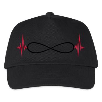 fréquence cardiaque infinie impulsion fréquence sans fin éternel gre - Casquette de baseball Enfant - noir - Devant