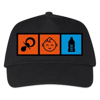 Nursery Nurse Kinderpflegerin Puéricultrice Baby - Kids’ Baseball Cap - black - Front