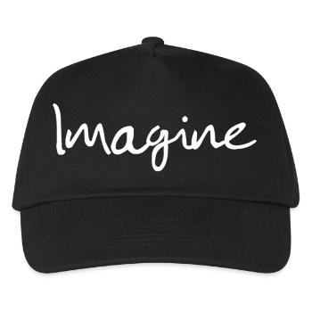 Imagine | Chemise John Song | Pull à bande - Casquette de baseball Enfant - noir - Devant