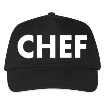 Chef - Casquette de baseball Enfant - noir - Devant