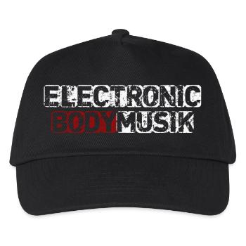 Electronic body music - Kids’ Baseball Cap - black - Front