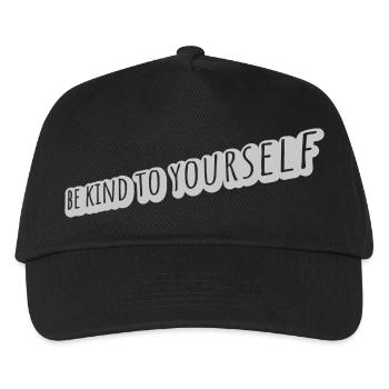 be kind to yourself - Kids’ Baseball Cap - black - Front