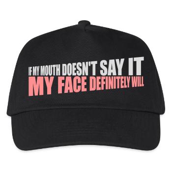 Mon visage le fera certainement - Casquette de baseball Enfant - noir - Devant