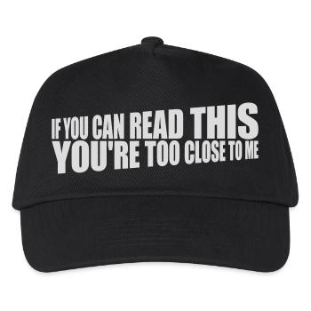trop près de moi - Casquette de baseball Enfant - noir - Devant