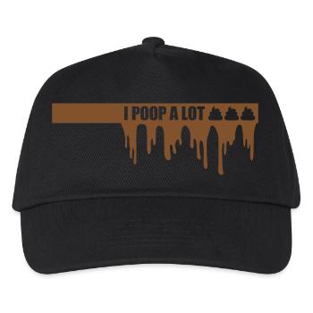 I poop a lot - Kinder Basecap - Schwarz - Vorne