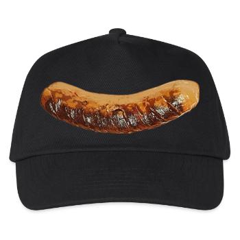Bratwurst - Kinder Basecap - Schwarz - Vorne