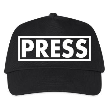 Press - Casquette de baseball Enfant - noir - Devant