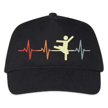 Danseur de ballet Heartbeat - Casquette de baseball Enfant - noir - Devant