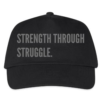Strength through Struggle. - Kids’ Baseball Cap - black - Front