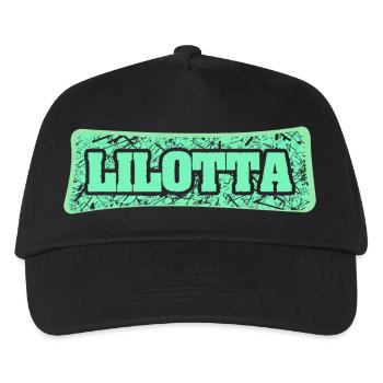 Geschenk für Lilotta - Kinder Basecap - Schwarz - Vorne