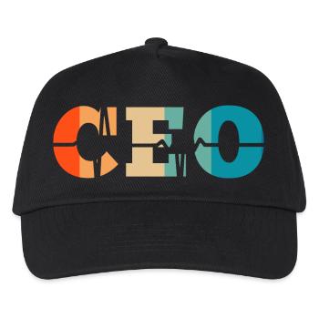 Retro Heartbeat Chief Executive Officer - Kids’ Baseball Cap - black - Front
