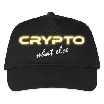Crypto Trader What Else - Kinder Basecap - Schwarz - Vorne