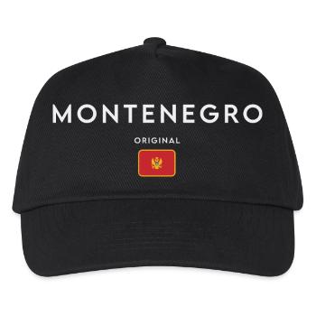 Flag of Montenegro, Montenegrin pride - Kids’ Baseball Cap - black - Front