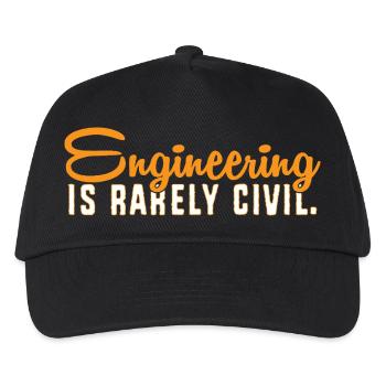 Civil Engineer Construction Site Construction Worker - Kids’ Baseball Cap - black - Front