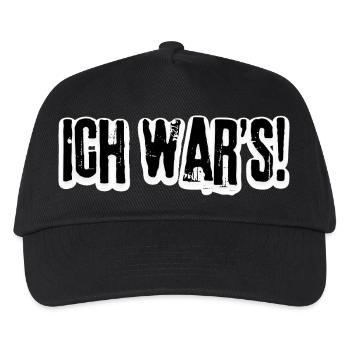 Ich war’s – Na und? - Kinder Basecap - Schwarz - Vorne