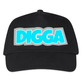 Digga - norddeutsch, frech und längst Kult. - Kinder Basecap - Schwarz - Vorne