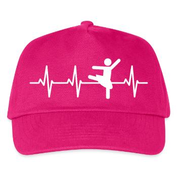Ballet Dancer Cardiogram - Kids’ Baseball Cap - fuchsia - Front