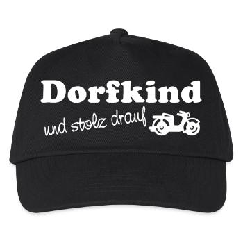 Village child - and proud of it - Kids’ Baseball Cap - black - Front