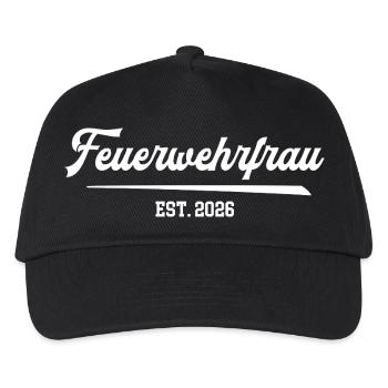 Firefighter 2026 Volunteer Fire Brigade Women FFW - Kids’ Baseball Cap - black - Front