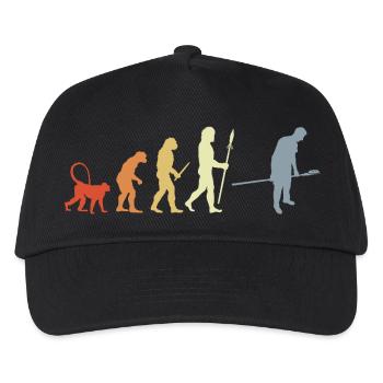Bäcker Evolution Retro Look - Kinder Basecap - Schwarz - Vorne