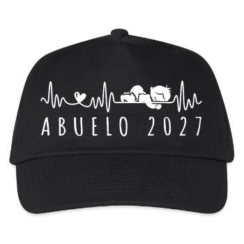 Abuelo 2027 Anuncio Embarazo Por Futuro Abuelito - Kinder Basecap - Schwarz - Vorne