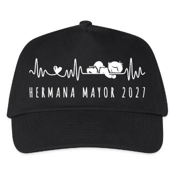 Futura Hermana Mayor 2027 Ritmo Cardiaco - Kids’ Baseball Cap - black - Front