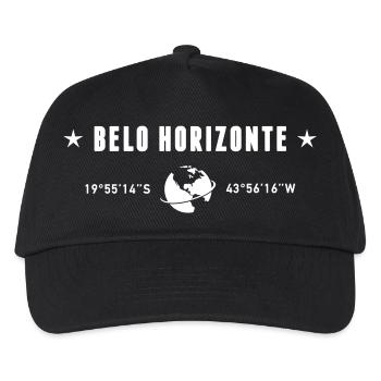 Belo Horizonte Coordinates Planet Earth White - Kids’ Baseball Cap - black - Front