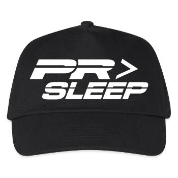PR > Sommeil | Salle de Sport Cadeau en Haltérophilie de Puissance - Casquette de baseball Enfant - noir - Devant