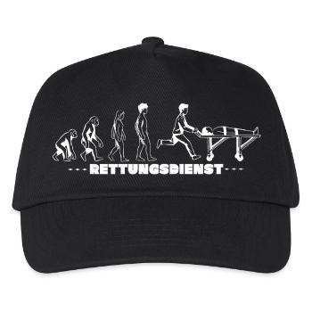 Rettungsdienst Evolution - Kinder Basecap - Schwarz - Vorne