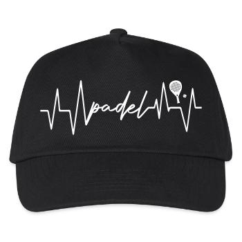 Heart_Beat_Padel - Kids’ Baseball Cap - black - Front