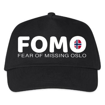 FOMO Oslo - Kinder Basecap - Schwarz - Vorne