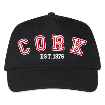 Cork gegründet 1976 – Geburtstag - Kinder Basecap - Schwarz - Vorne