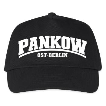 Pankow - Ost-Berlin - Bezirk - Deutschland - Kinder Basecap - Schwarz - Vorne