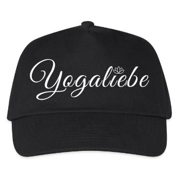 Yogaliebe Hobby Yoga Fan Lotusblume Namaste - Kinder Basecap - Schwarz - Vorne